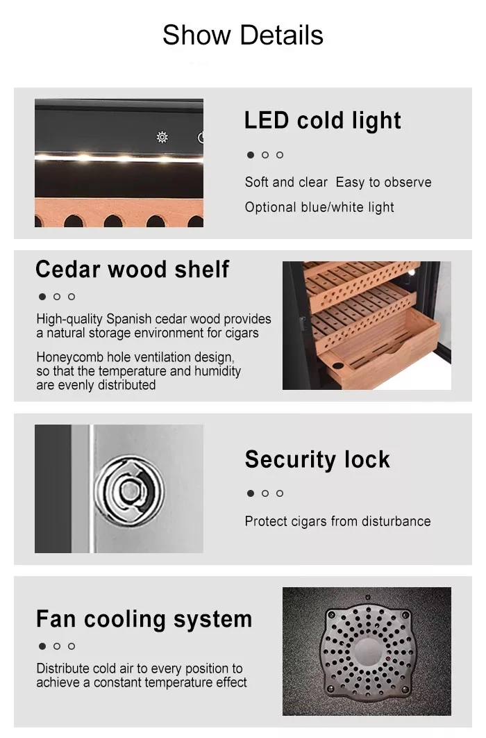 Inverter Compressor Cooling Cigar Humidor Cigar Fridge